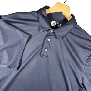 Ben Hogan Golf Polo Mens Shirt L Large Performance Stretch‎ Gray Short Sleeve